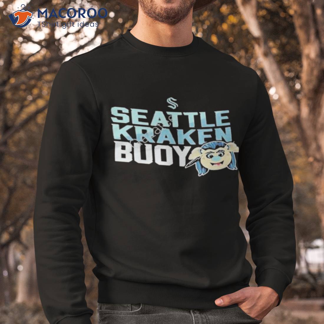 Toddler Seattle Kraken Deep Sea Blue Mascot Head Shirt