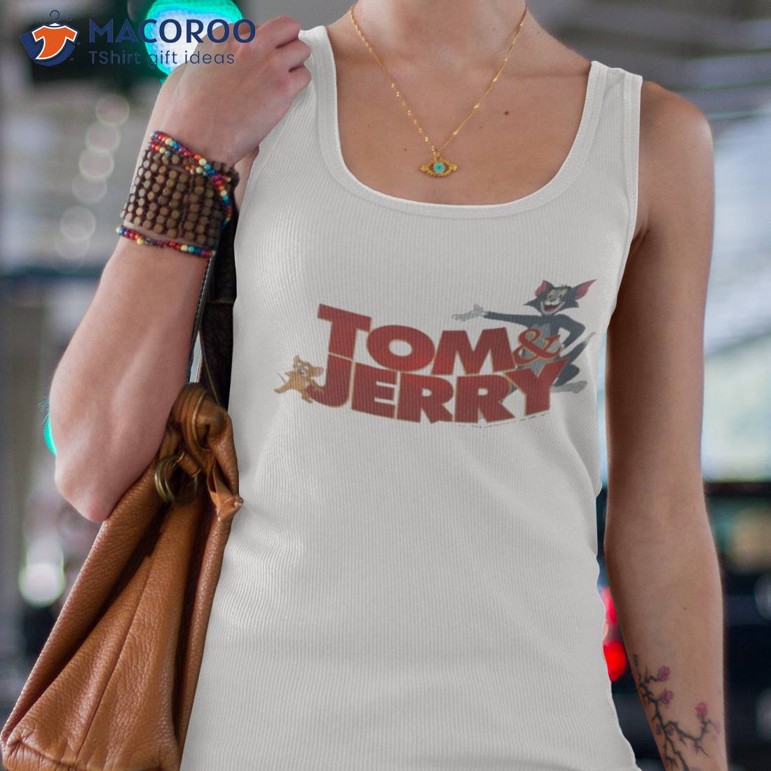 Tom & Jerry With Movie Logo Shirt