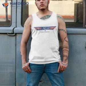 top gun logo jesus christ wingman movie shirt tank top 2
