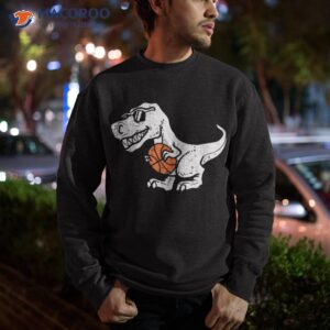 trex dinosaur basketball cute sport toddler player kids boys shirt sweatshirt