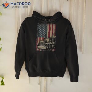 truck driver usa flag gift patriotic trucker shirt hoodie