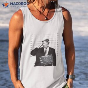 trump mugshot police dept funny shirt tank top