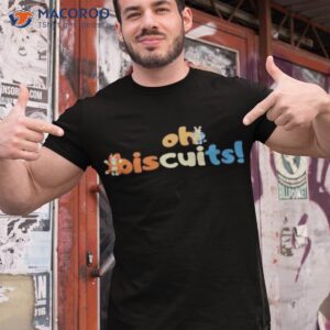 Typographic Design Oh Biscuits Bluey Shirt
