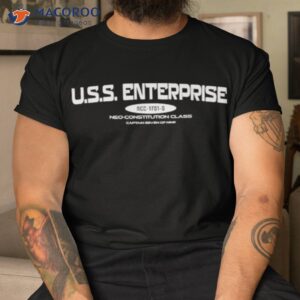 u s s enterprise ncc 1701 g neo constitution class captain seven of nine shirt tshirt