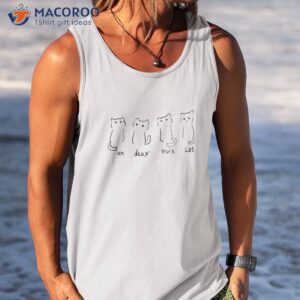 un deux trois cat shirt tank top