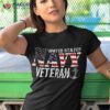 United States Vintage Navy With American Flag For Veteran Shirt