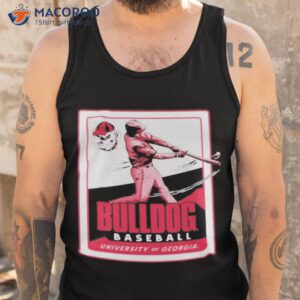 university of georgia baseball card pocket t shirt tank top