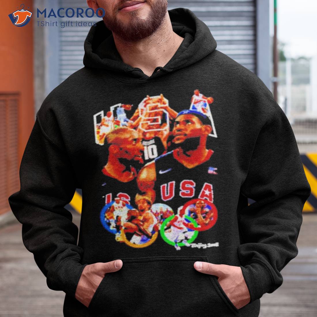 Vintage Dream Team (1992) NBA Tee, Dream Team NBA Unisex Tee Shirt, Shirt for Man Woman, Fan Gift, Vintage Shirt Black 2XL Hoodie | Olafeus