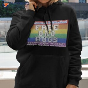 Vaccinated & Masked Free Dad Hugs Shirt