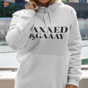 vaxxed and gay gay pride shirt hoodie 2