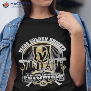 Vegas golden knights 2023 pacific Division champions city skyline shirt