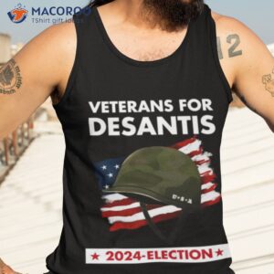 veteran for desantis 2024 election american flag shirt tank top 3