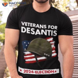 veteran for desantis 2024 election american flag shirt tshirt