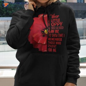 veterans day lest we forget red poppy flower usa memorial shirt hoodie 2