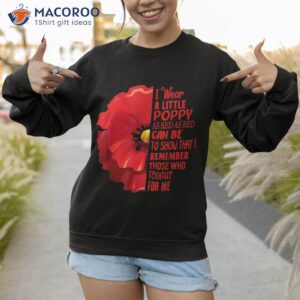 veterans day lest we forget red poppy flower usa memorial shirt sweatshirt 1