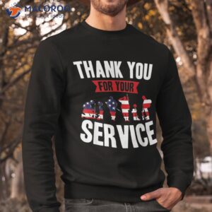 veterans day thank you for your service shirt sweatshirt 1