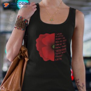 veterans day usa memorial lest we forget red poppy flower tshirt tank top 4