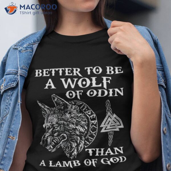 Vikings Rise – Wolf Of Odin Norse Mythology Shirt Gift .