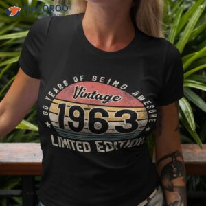 vintage 1963 60 year old gifts for man woman 60th birthday shirt tshirt 3