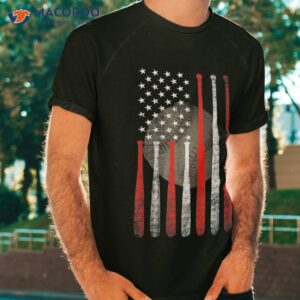 vintage american flag baseball patriotic baseball lovers shirt tshirt
