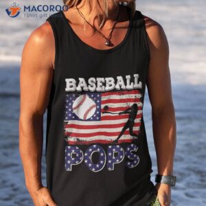 vintage american flag baseball pops costume player coach shirt tank top