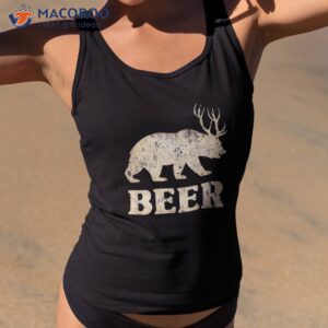 Vintage Bear Deer Funny Beer Shirt