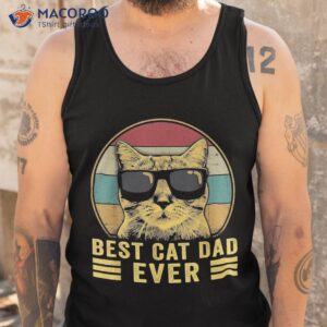vintage best cat dad ever bump fit shirt tank top