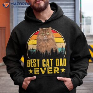 Vintage Best Cat Dad Ever Family Happy Fathers Day S Gift Shirt