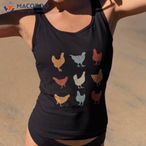 vintage chickens funny cute farm pet owner gift shirt tank top 2
