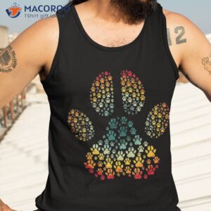 vintage dog love retro paw print pet puppy lover shirt tank top 3