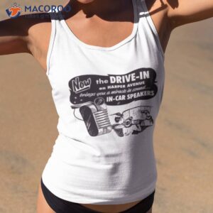 vintage drive in movie speaker ad shirt tank top 2