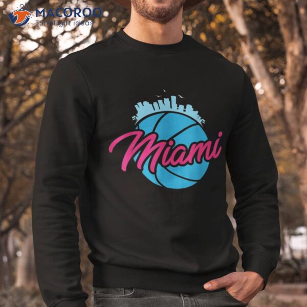 Vintage Miami Florida Retro Basketball I Shirt