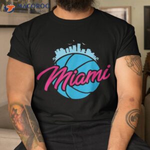 Vintage Miami Florida Retro Basketball I Shirt