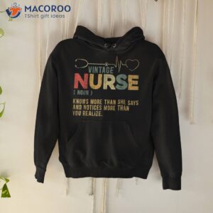 Vintage Nurse Definition Hospital Medical Registered Nursing Shirt