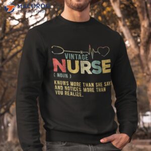 vintage nurse definition hospital medical registered nursing shirt sweatshirt