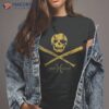 Vintage Pirate Baseball Skull And Bats Jolly Roger T Shirt