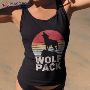 vintage retro wolf pack shirt tank top 2