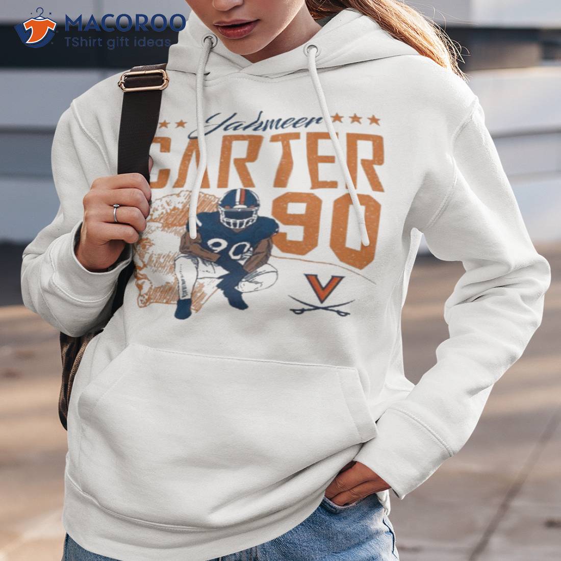 Virginia Ncaa Football Jahmeer Carter Illustration Shirt