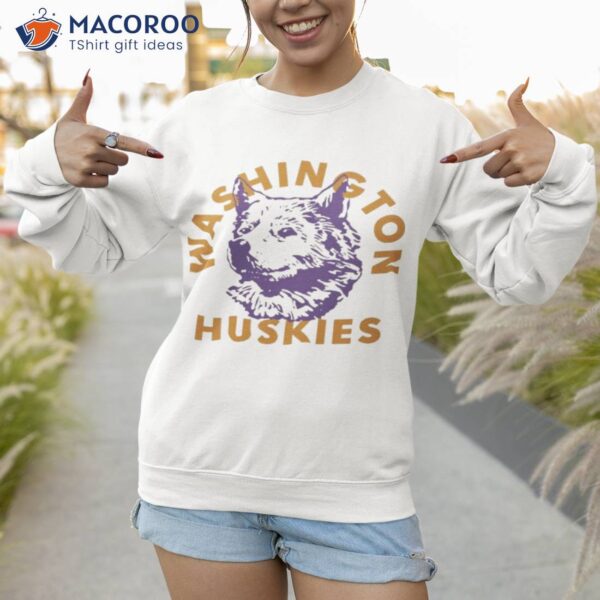 Washington Huskies Off-white Mascoshirt