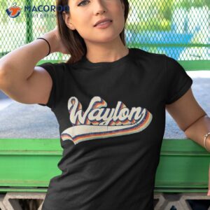 waylon name personalized vintage retro gift shirt tshirt 1