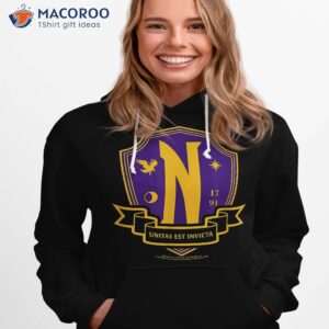 Wednesday Nevermore Academy School Crest Shirt