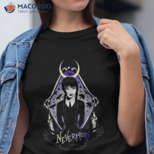 Wednesday Nevermore Raven Mirror Poster Shirt