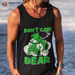 weed bear herb don t care funny marijuana cannabis shirt tank top