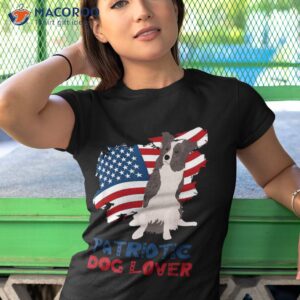 white amp blue merle border collie us flag patriotic dog lover shirt tshirt 1