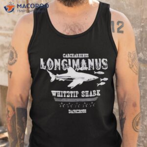 whitetip shark longimanus hai ocean shark sidemount diver shirt tank top