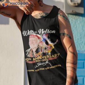 willie nelson 90th anniversary 1933 2023 thank you for the memories signature shirt tank top 1