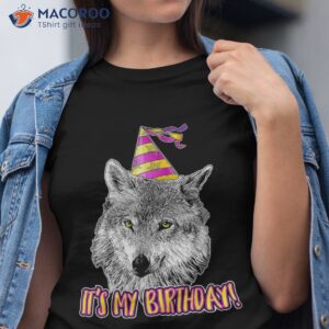 wolf birthday themed party wolves theme girl lover shirt tshirt