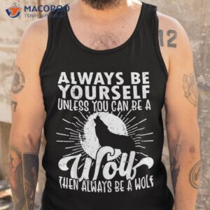 wolf lover funny wolf wolves art howling shirt tank top