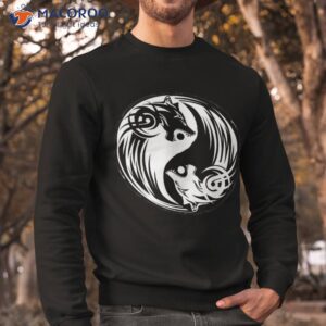 wolf yin yang t shirt tribal norse viking skol sweatshirt