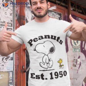 Woodstock And Snoopy Hanging Out Peanuts Est 1950 Shirt